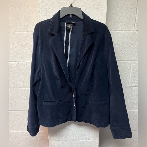 Lane Bryant Jackets & Blazers - Lane Bryant Women's Navy Corduroy Blazer